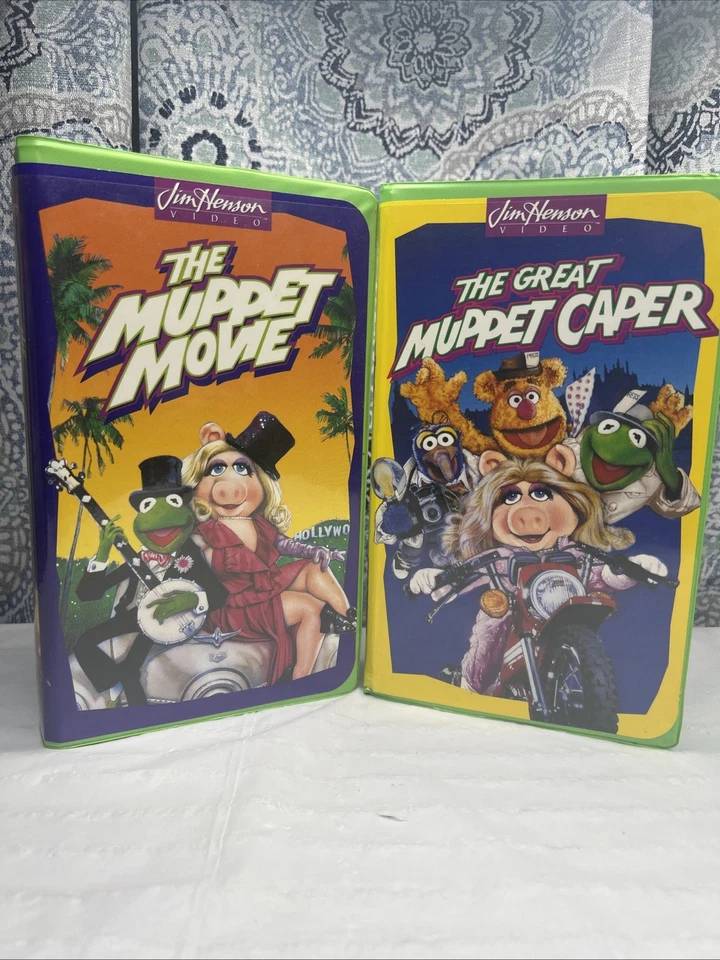 Muppet Movie Lot With The Great Muppet Caper Kermit Piggy Henson VHS PRE-OWNED - Image 1 of 4
