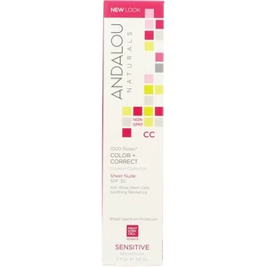 Andalou Naturals Sensitive 1000 Roses Cc Color & Correct Spf 30 Sheer Beige 2 Oz - Picture 1 of 1