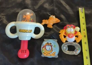 Garfield Vintage Sammlerstück Lot Rasseln Spinner Figur (4) - Bild 1 von 5