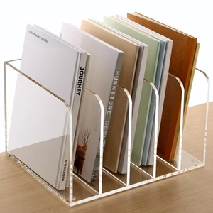 Acrylic File Organizer, Clear Magazine File Holder Desk Organizer for Office ... - Picture 1 of 8
