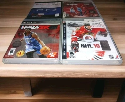 LOT of 4 - PS3 Sports Games NBA 2k12, NBA 2k13, NBA 2k15, NHL 10 **WORKING** - Image 1 of 4