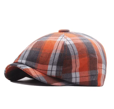 Gorra boina retro color octogonal sombrero delantero sombrero sol Foto 1 de 4