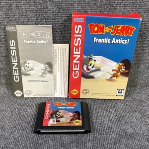 Tom und Jerry Frantic Antics Karton Sega Genesis komplett Handbuch CIB - Bild 1 von 12