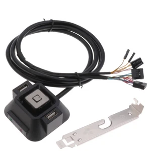 Desktop PC Computer Power Switch & USB Port Reset Button&3.5mm Audio Jack - Bild 1 von 12