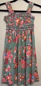 Matilda Jane Girls Ruffle Happy And Free Island Emilia Tank Dress 8 - Picture 1 of 7