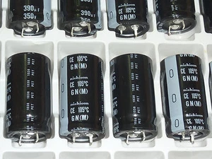 4pcs NICHICON 350V390UF GN 25X45mm 105C SNAP IN CAPACITOR 390UF 350v - Bild 1 von 5
