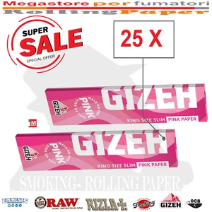 Gizeh Cartine Rosa King Size Extra Fino - Papeles de Liar 25 Libretos - Imagen 1 de 3