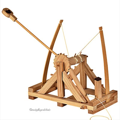 PATHFINDERS Leonardo da Vinci Katapult, Holzbausatz ca. 42 x 42 cm Art.-Nr. 11011