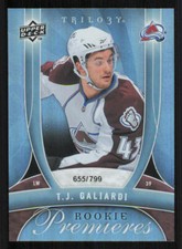 2009-10 Upper Deck Trilogy #133 T.J. Galiardi RC /799