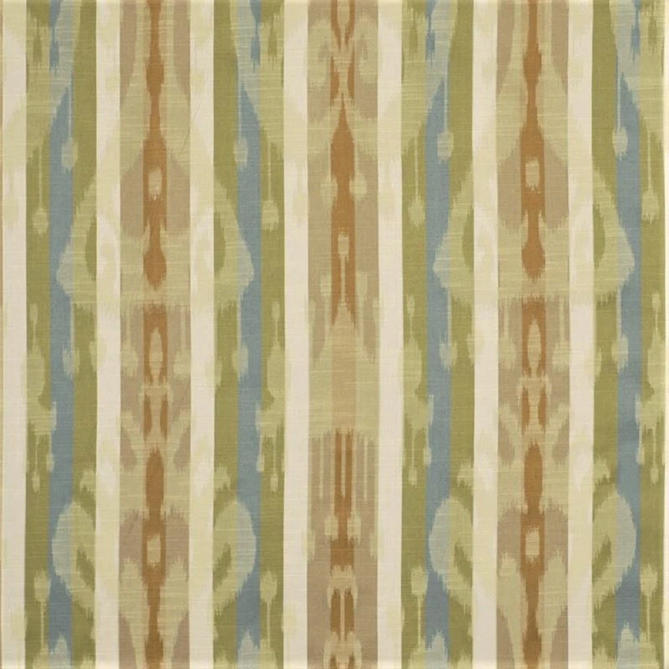 Tela Robert Allen Beacon Hill Minnow Rayas Arce Ikat Jacquard Cortinas II23 Foto 1 de 1