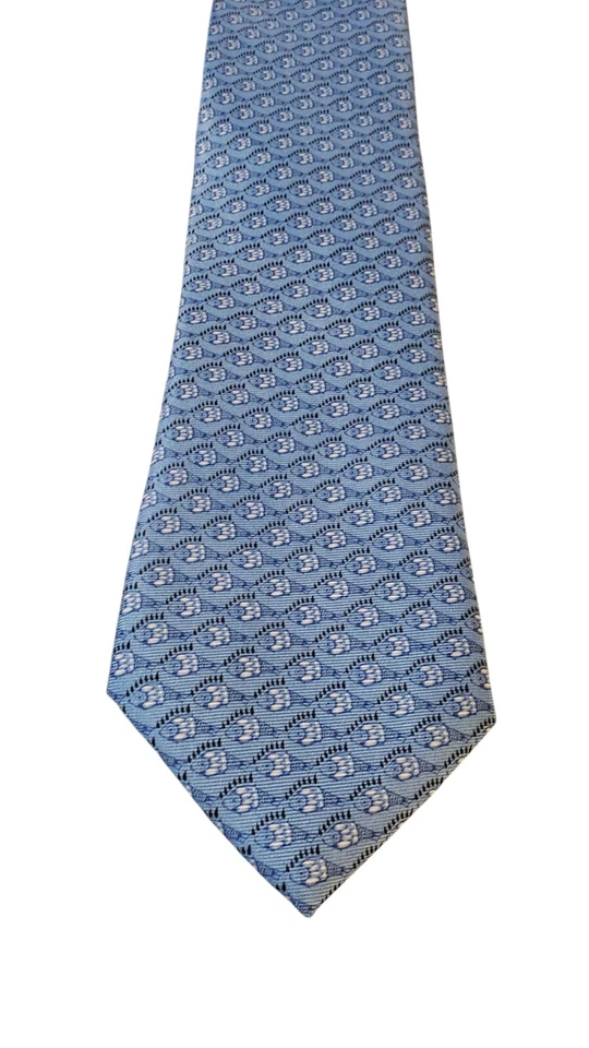 Corbata de cuello Sastre Para hombres Diseñador Lujo Pez Azul Novedad Negocios Iglesia Traje Foto 1 de 4