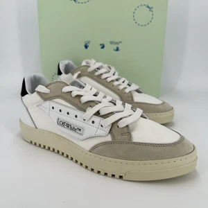 Off-White Men's 5.0 Paneled Low Top Sneakers sz 41 US 8 White/Black NEW Shoes - Picture 1 of 22