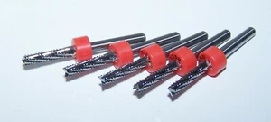 (5) 1/8" (.1250") CHIPBREAKER CARBIDE ROUTER BURRS, FT Kyocera 2300.1250.472 - Picture 1 of 4