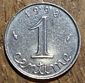 SUPERBE PIECE DE 1 CENTIME ÉPI 1993 TRES RARE (713) FAIBLE TIRAGE - Picture 1 of 2