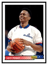 1992-93 Upper Deck Larry Stewart #226 Washington Bullets