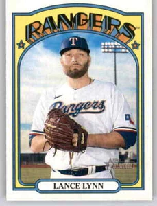 Tarjeta base Heritage Lance Lynn MLB 2021 PWE Rangers #387 - Imagen 1 de 2