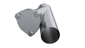 QTP 2.5in Weld-On QTEC Exhaust Cutout Y-Pipe - Picture 1 of 7