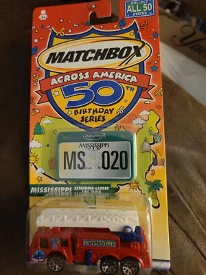 Matchbox 50th Birthday Series - Mississippi - Extending-Ladder Fire Truck - Image 1 of 3