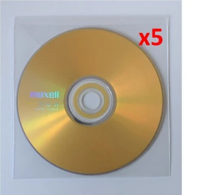 Maxell DVD-R 5 Discs in Sleeves Blank DVD 16x 4.7GB 120mins - Image 1 of 3