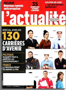 L'Actualite - 2011, 15 Octobre - Special Emplois: 130 Carrieres D'Avenir - Picture 1 of 2