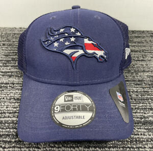 Denver Broncos New Era 9Forty NFL Trucker Mesh Adjustable OSFM Snapback Cap Hat