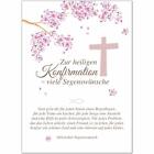 Glückwunschkarte Konfirmation Umschlag Rosa zur heiligen Konfirmation Mädchen
