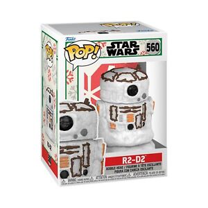 Funko POP! Star Wars: Holiday - R2-D2 - Snowman - Collectable Vinyl Figure - Gif