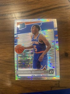 Immanuel Quickley 2020-21 Donruss Optic Rookie Rated Silver Pulsar Prizm Card RC