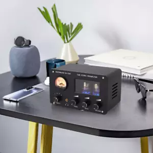 HiFi Vacuum Preamp Tube Stereo 4-way Audio Switcher Box Desktop Headphone Amp - Picture 1 of 11