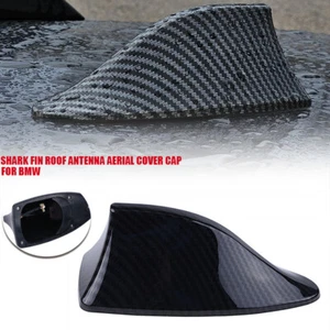 Car Shark Fin Antenna Base Radio FM Signal For All Cars Aerials Carbon Fiber - Picture 1 of 10