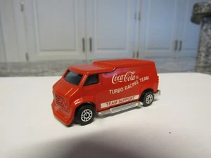 VINTAGE 1975 CORGI CHEVROLET HOT ROD CUSTOM COCA COLA TURBO RACING TEAM VAN - Picture 1 of 10