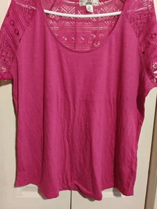 Derek Heart Plus Size Pink Blouse - Picture 1 of 11