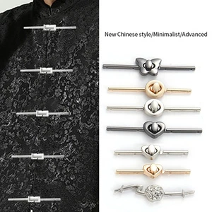 Alloy Sew-On Waistband Button Adjustable Decorative Buckle for Trousers Silver - Picture 1 of 36