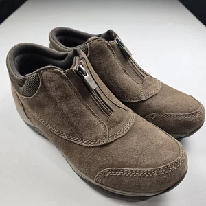 Easy Spirit Explorer 24 Suede Boots Womens Sz  10W Elaina Ankle Booties Shoes - Picture 1 of 5