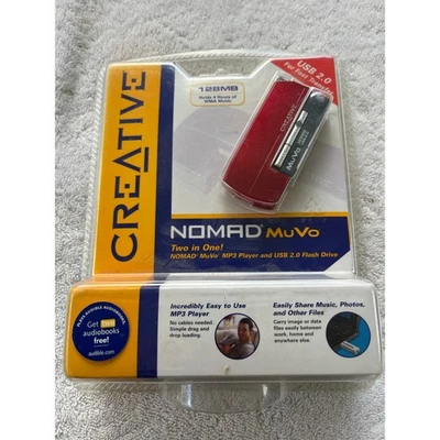 Creative Nomad MuVo 128 MB Digital Media Player Red + USB 2.0 Flash Drive Sealed - Image 1 of 3