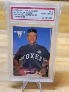 1994 Action Packed Alex Rodriguez Mariners Diamond Franchise Cards PSA 10 ! - Picture 1 of 3