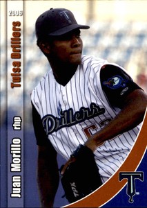 2006 Tulsa Drillers Grandstand #26 Juan Morillo Dominican Republic Baseball Card