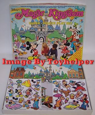 Disney's Magic Kingdom Super Deluxe Colorforms Play Set Unused Open Box - Image 1 of 4
