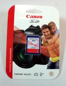 1pcs 2gb New Dane-elec standard SD SECURE DIGITAL MEMORY CARDfor SD NIKON CANON - Picture 1 of 2