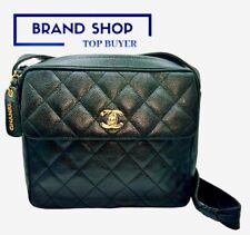 Chanel Matelasse Caviar Skin Turnlock Shoulder Bag Black No. 3 From Japan