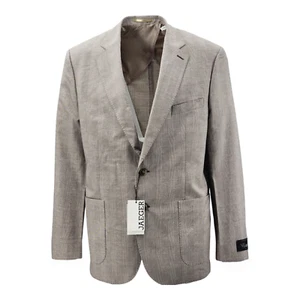 Jaeger Men's Tailored Blazer in Cotton and Flax Linen Blend RRP £260.00 - Picture 1 of 7