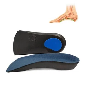 1Pair 3/4 Orthotic Shoe Inserts for Plantar Fasciitis Foot Arch and Heel Walk - Picture 1 of 11