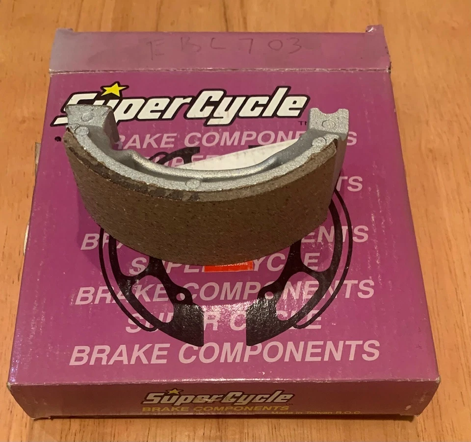 Kawasaki KL250, KDX200, KE 175 EBC 703 Brake Shoes Super Cycle - Image 1 of 1