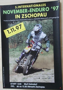 Plakat "November-Enduro" ZSCHOPAU 1997 -laminiert - Bild 1 von 1