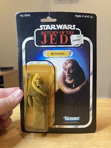 Vintage Kenner Star Wars MOC Bib Fortuna Figure Card 77 Back Lot!