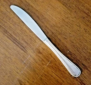 DJ Korea Flatware Silver Plate Dinner Knife Vintage - Picture 1 of 2