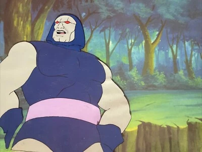 Super Friends Animación Celda Darkseid 1973 Vintage Dibujos Animados Arte DC COMICS MT Foto 1 de 2