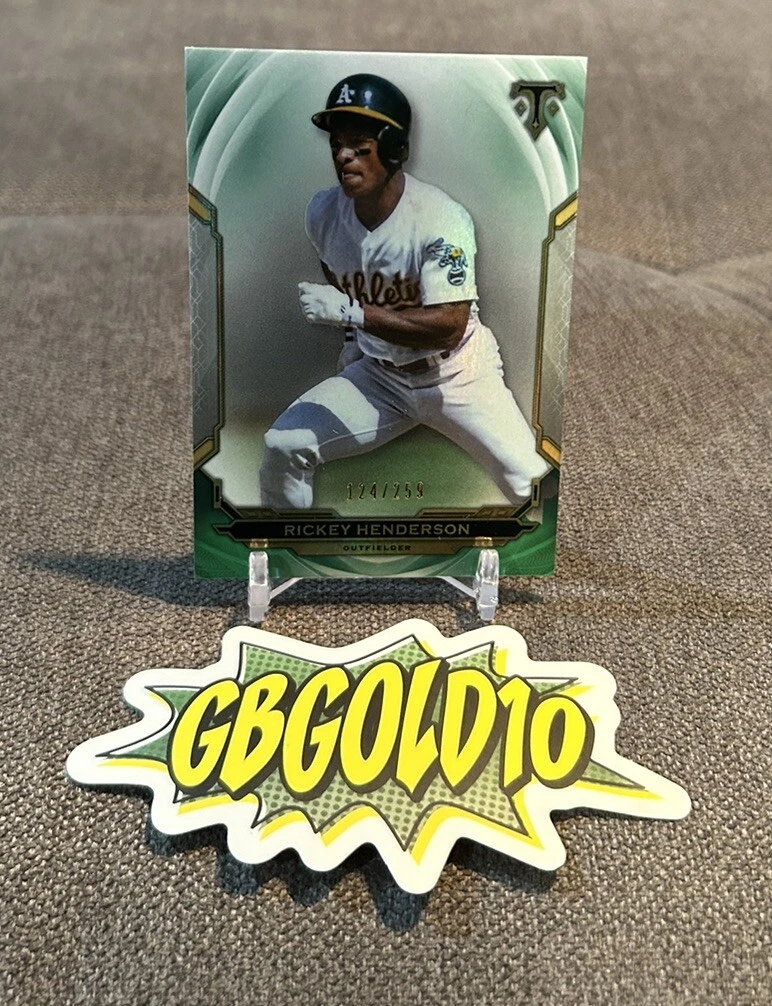 2019 Topps Triple Threads - Emerald #100 Rickey Henderson /259