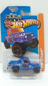 HOT WHEELS Packing Error! Jeep Scrambler HW STUNT #78/250 Blue 4x RARE🔥 - Picture 1 of 12