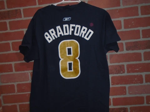 ST LOUIS RAMS SAM BRADFORD JERSEY TSHIRT MENS LARGE Cover